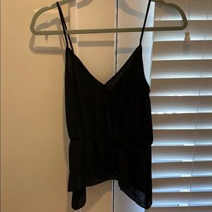 Black Spaghetti Strap Blouse